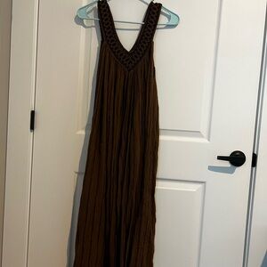 Brown Boho Maxi Dress